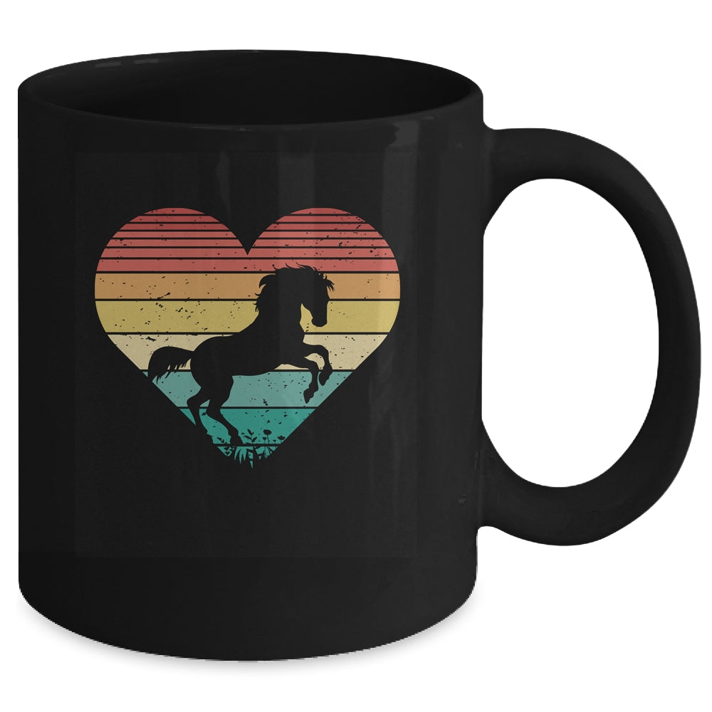 Horse Retro Sun Vinage Riding Cowgirl Western Mug | teecentury