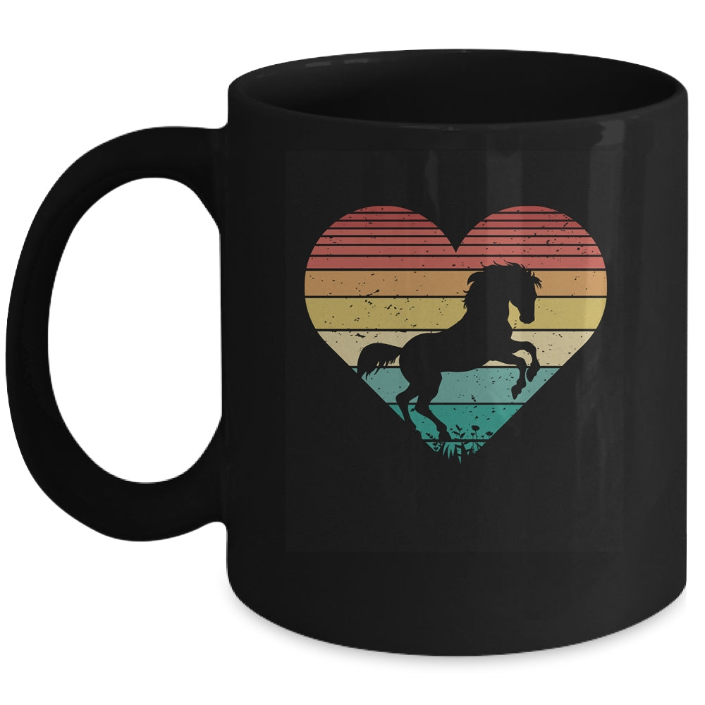 Horse Retro Sun Vinage Riding Cowgirl Western Mug | teecentury