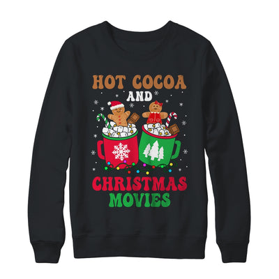 Hot Cocoa Christmas Movies Gingerbread Man Xmas Boy Girl Shirt & Sweatshirt | teecentury