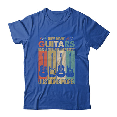 How Many Guitars Funny For Men Guitar Players Music Vintage T-Shirt & Hoodie | Teecentury.com