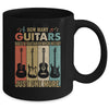 How Many Guitars Funny For Men Guitar Players Music Vintage Mug Coffee Mug | Teecentury.com