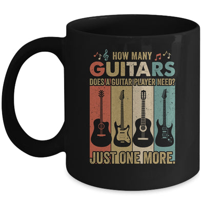 How Many Guitars Funny For Men Guitar Players Music Vintage Mug Coffee Mug | Teecentury.com