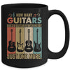 How Many Guitars Funny For Men Guitar Players Music Vintage Mug Coffee Mug | Teecentury.com