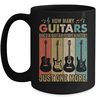 How Many Guitars Funny For Men Guitar Players Music Vintage Mug Coffee Mug | Teecentury.com