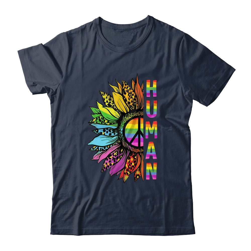 Human Sunflower Rainbow LGBT Flag Gay Pride Proud LGBTQ Shirt & Tank Top | teecentury