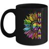 Human Sunflower Rainbow LGBT Flag Gay Pride Proud LGBTQ Mug | teecentury