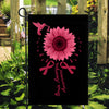 Hummingbird Sunflower Brain Aneurysm Awareness Flag Burgundy Ribbon Flag | Teecentury.com