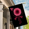 Hummingbird Sunflower Brain Aneurysm Awareness Flag Burgundy Ribbon Flag | Teecentury.com