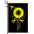 Hummingbird Sunflower Childhood Cancer Awareness Flag Gold Ribbon Flag | Teecentury.com