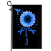 Hummingbird Sunflower Diabetes Awareness Flag Blue Ribbon Flag | Teecentury.com