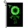 Hummingbird Sunflower Liver Cancer Awareness Flag Green Ribbon Flag | Teecentury.com