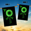 Hummingbird Sunflower Mental Health Awareness Flag Green Ribbon Flag | Teecentury.com
