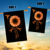 Hummingbird Sunflower Multiple Sclerosis Awareness Flag Orange Ribbon Flag | Teecentury.com