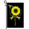 Hummingbird Sunflower Sarcoma Awareness Flag Yellow Ribbon Flag | Teecentury.com