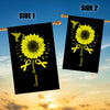 Hummingbird Sunflower Sarcoma Awareness Flag Yellow Ribbon Flag | Teecentury.com
