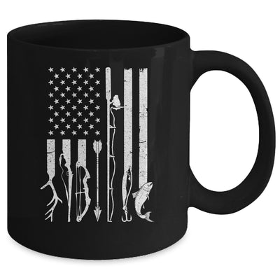 Hunting Fishing USA Flag American Mug Coffee Mug | Teecentury.com