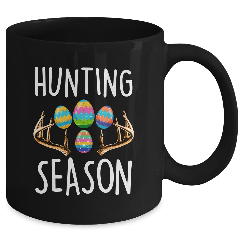 Hunting Season Eggs Antler Funny Easter Egg Hunt Hunter Kids Mug | teecentury