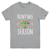 Hunting Season Eggs Antler Funny Easter Egg Hunt Hunter Kids Youth Shirt | teecentury