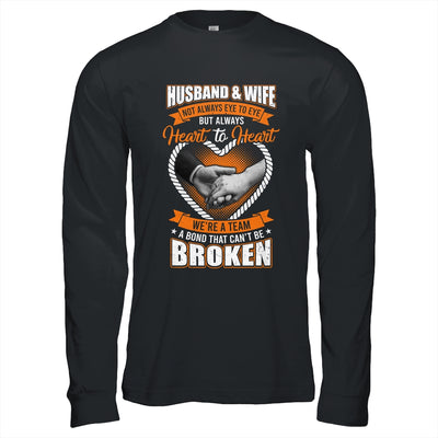 Husband And Wife Not Always Eye To Eye But Heart To Heart Shirt & Hoodie | teecentury