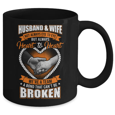 Husband And Wife Not Always Eye To Eye But Heart To Heart Mug | teecentury