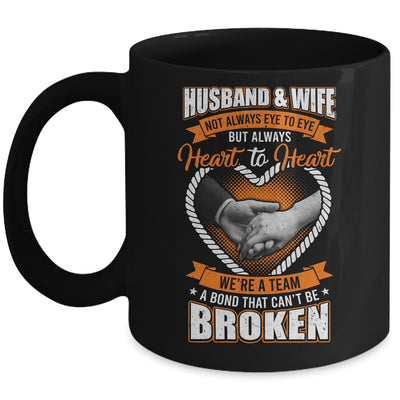 Husband And Wife Not Always Eye To Eye But Heart To Heart Mug | teecentury