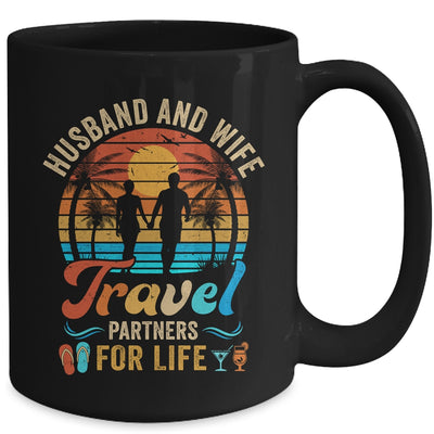 Husband And Wife Travel Partners For Life Beach Traveling Mug | teecentury