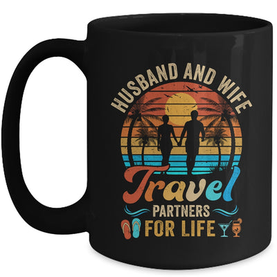 Husband And Wife Travel Partners For Life Beach Traveling Mug | teecentury
