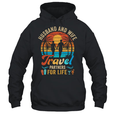 Husband And Wife Travel Partners For Life Beach Traveling Shirt & Hoodie | teecentury