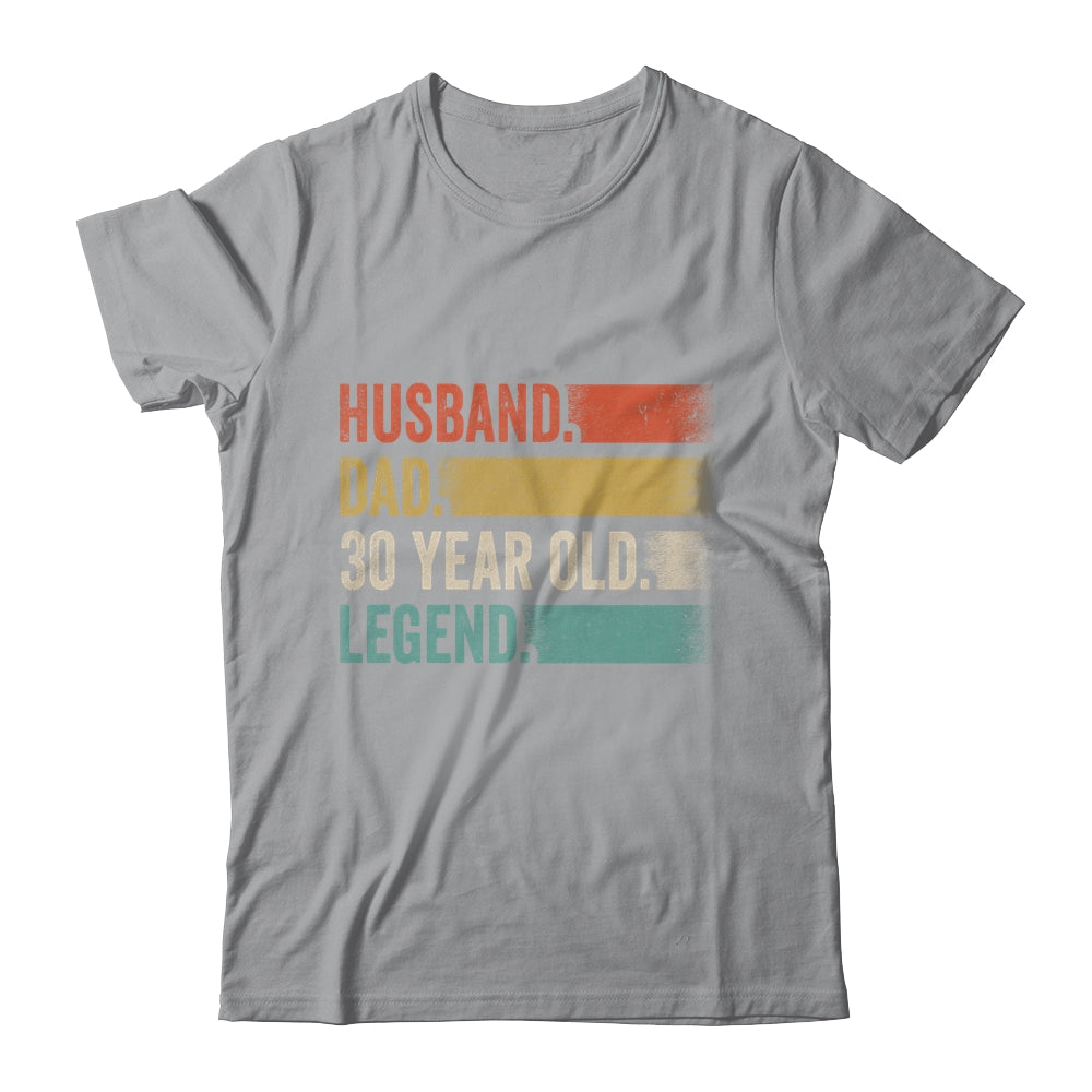 Husband Dad 30 Year Old 30th Birthday For Men Vintage Shirt & Hoodie | teecentury