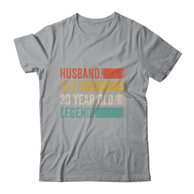 Husband Dad 30 Year Old 30th Birthday For Men Vintage Shirt & Hoodie | teecentury