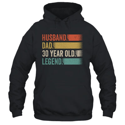 Husband Dad 30 Year Old 30th Birthday For Men Vintage Shirt & Hoodie | teecentury