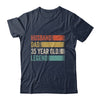 Husband Dad 35 Year Old 35th Birthday For Men Vintage Shirt & Hoodie | teecentury