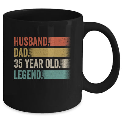 Husband Dad 35 Year Old 35th Birthday For Men Vintage Mug | teecentury