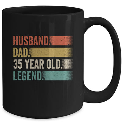 Husband Dad 35 Year Old 35th Birthday For Men Vintage Mug | teecentury
