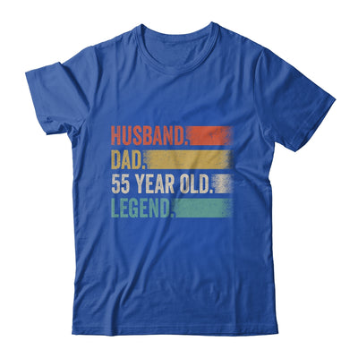 Husband Dad 55 Year Old 55th Birthday For Men Vintage Shirt & Hoodie | teecentury
