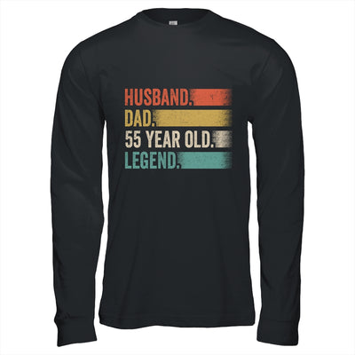 Husband Dad 55 Year Old 55th Birthday For Men Vintage Shirt & Hoodie | teecentury