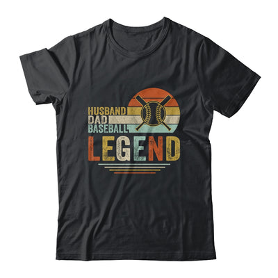 Husband Dad Baseball Legend Vintage Fathers Day T-Shirt & Hoodie | Teecentury.com