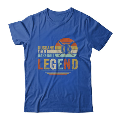 Husband Dad Baseball Legend Vintage Fathers Day T-Shirt & Hoodie | Teecentury.com