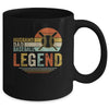 Husband Dad Baseball Legend Vintage Fathers Day Mug Coffee Mug | Teecentury.com