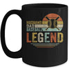 Husband Dad Baseball Legend Vintage Fathers Day Mug Coffee Mug | Teecentury.com