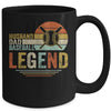 Husband Dad Baseball Legend Vintage Fathers Day Mug Coffee Mug | Teecentury.com