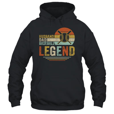 Husband Dad Baseball Legend Vintage Fathers Day T-Shirt & Hoodie | Teecentury.com