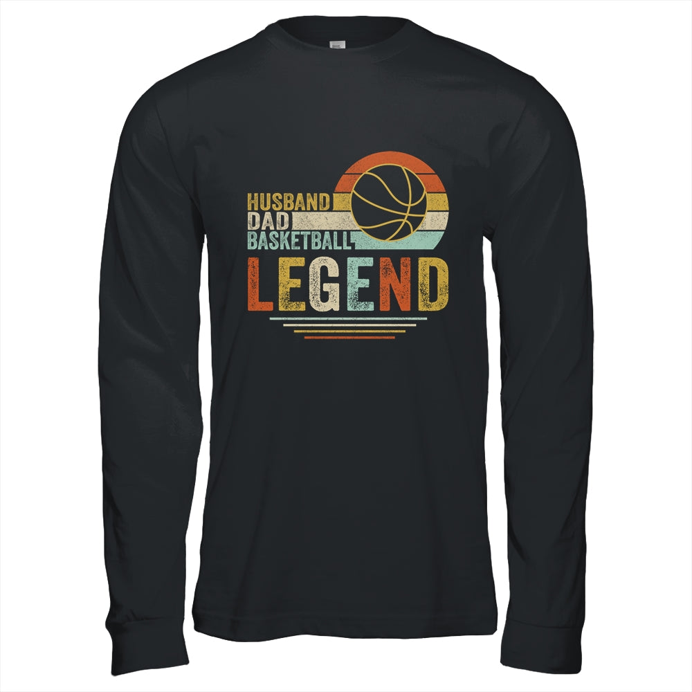 Husband Dad Basketball Legend Vintage Fathers Day T-Shirt & Hoodie | Teecentury.com