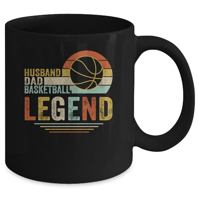 Husband Dad Basketball Legend Vintage Fathers Day Mug Coffee Mug | Teecentury.com