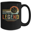 Husband Dad Basketball Legend Vintage Fathers Day Mug Coffee Mug | Teecentury.com