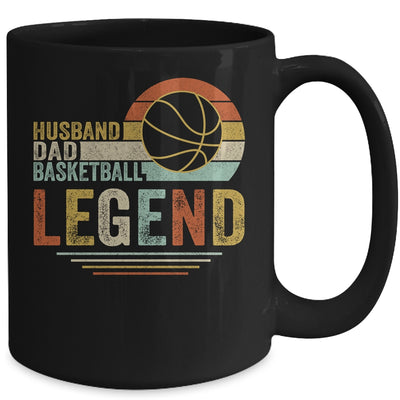 Husband Dad Basketball Legend Vintage Fathers Day Mug Coffee Mug | Teecentury.com