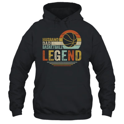 Husband Dad Basketball Legend Vintage Fathers Day T-Shirt & Hoodie | Teecentury.com
