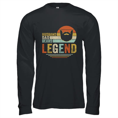 Husband Dad Beard Legend Vintage Fathers Day T-Shirt & Hoodie | Teecentury.com