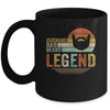 Husband Dad Beard Legend Vintage Fathers Day Mug Coffee Mug | Teecentury.com