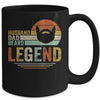 Husband Dad Beard Legend Vintage Fathers Day Mug Coffee Mug | Teecentury.com